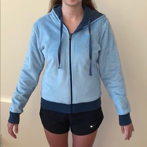 The North Face: Reversible Blue jacket